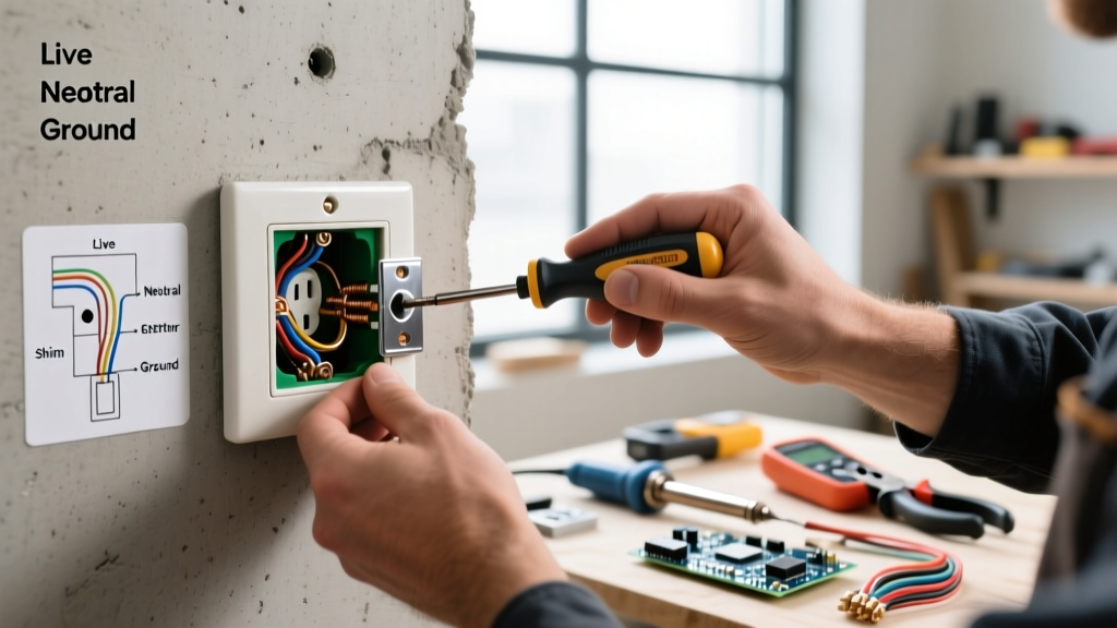 How to Fix a Loose Electrical Wall Outlet: Shims vs Extenders