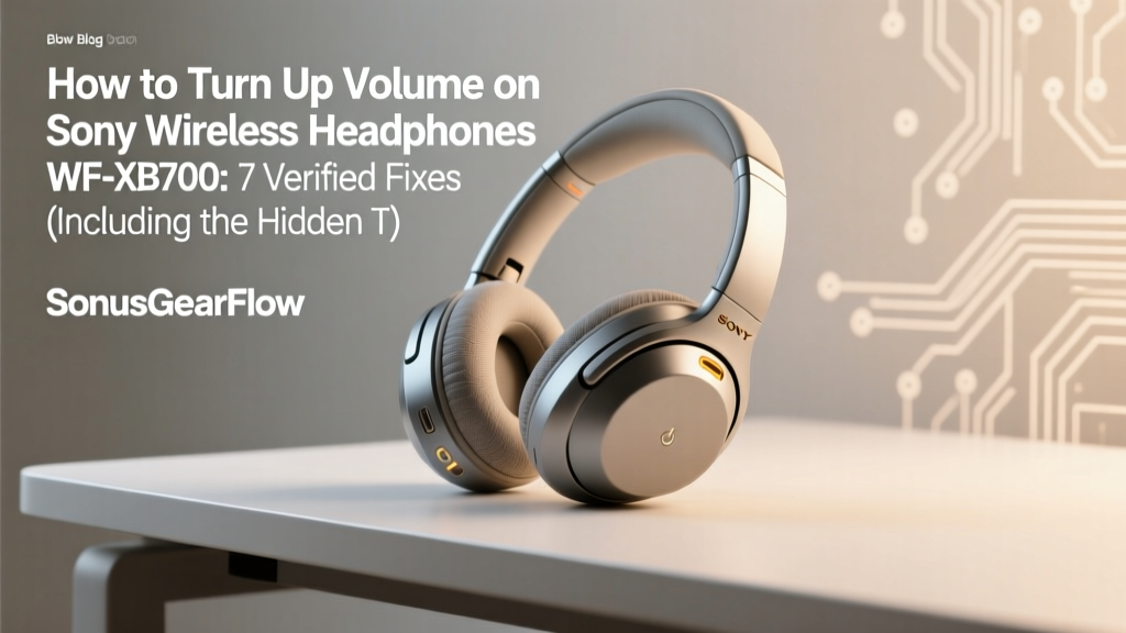 How to Turn Up Volume on Sony WF-XB700 (2026)