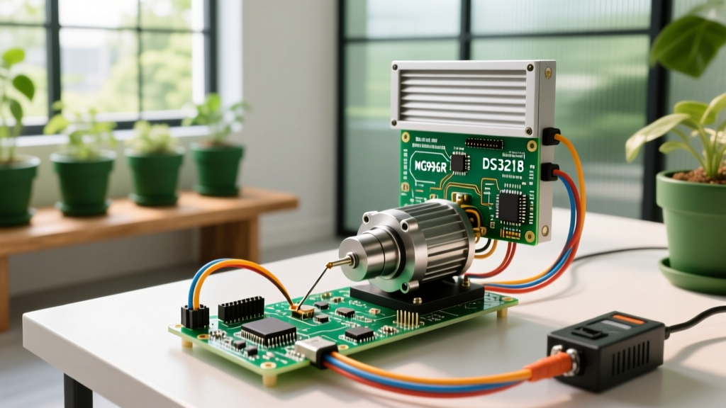 Heavy-Duty Servo Arduino Integration for Greenhouse Louvers