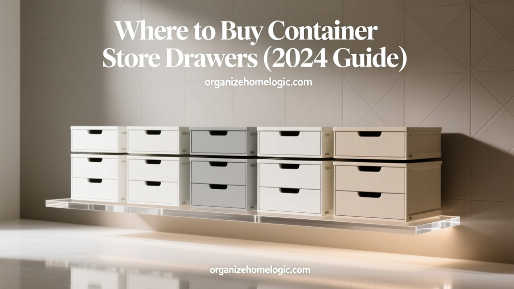 Where to Buy Container Store Drawers (2024 Guide)