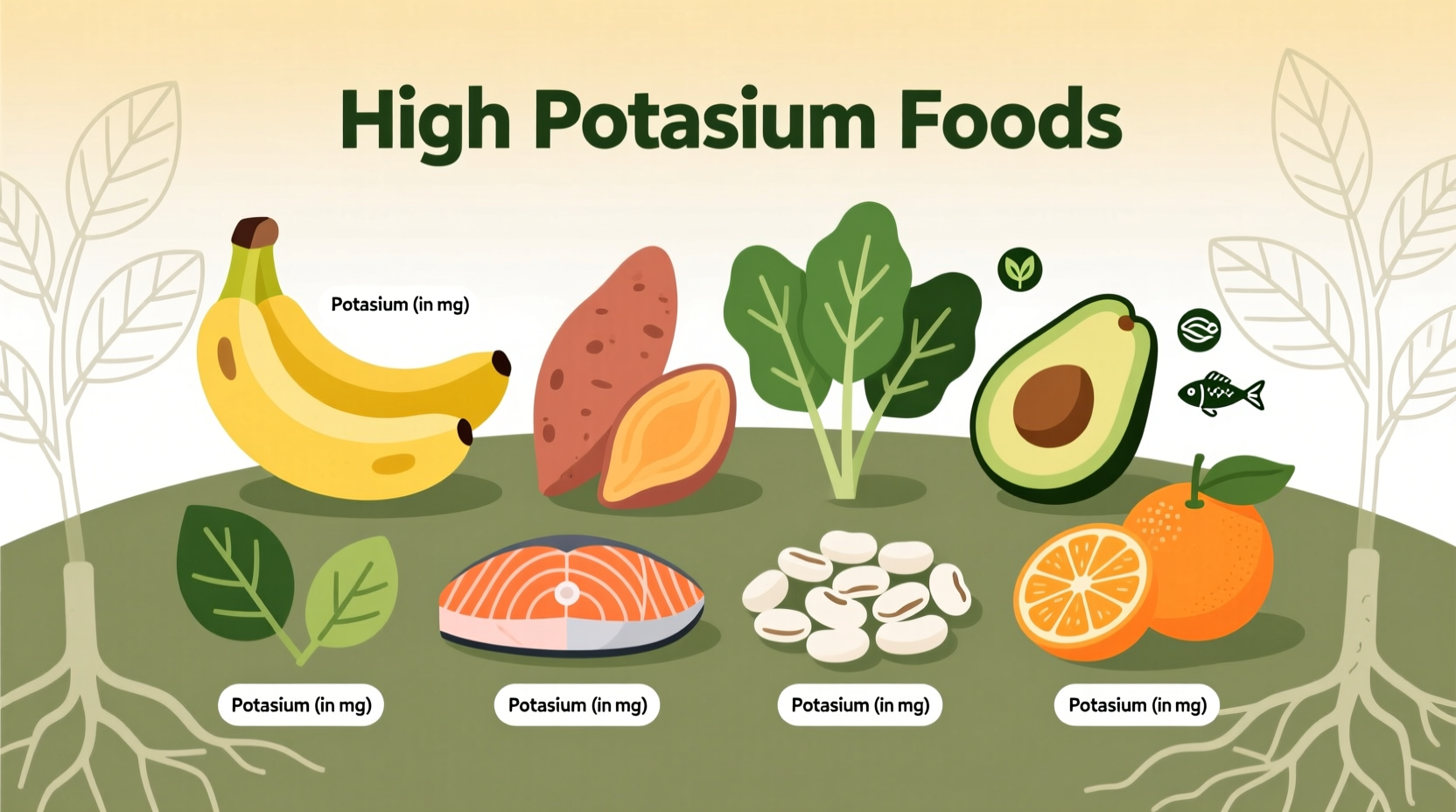 what are the food that contains potassium