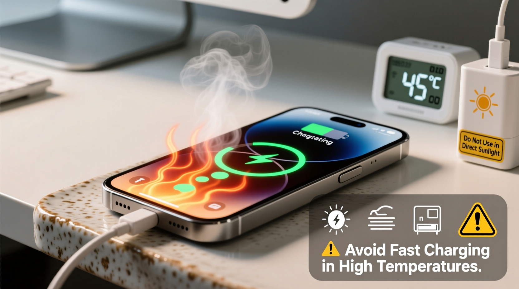 why does my phone get hot when charging fast causes and safety precautions