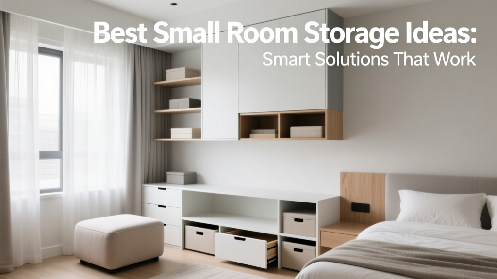 Best Small Room Storage Ideas: Smart Solutions That Work