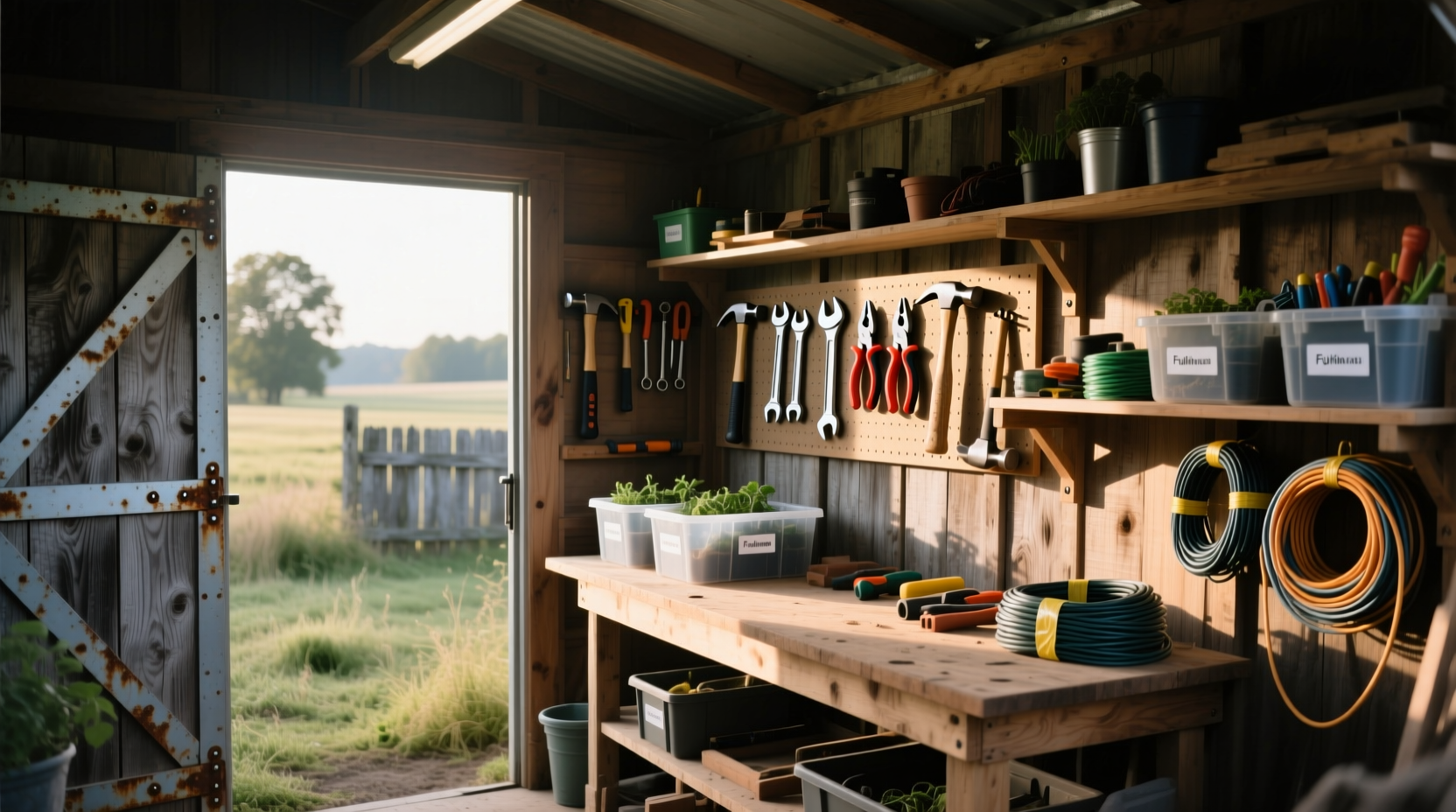 shed organization