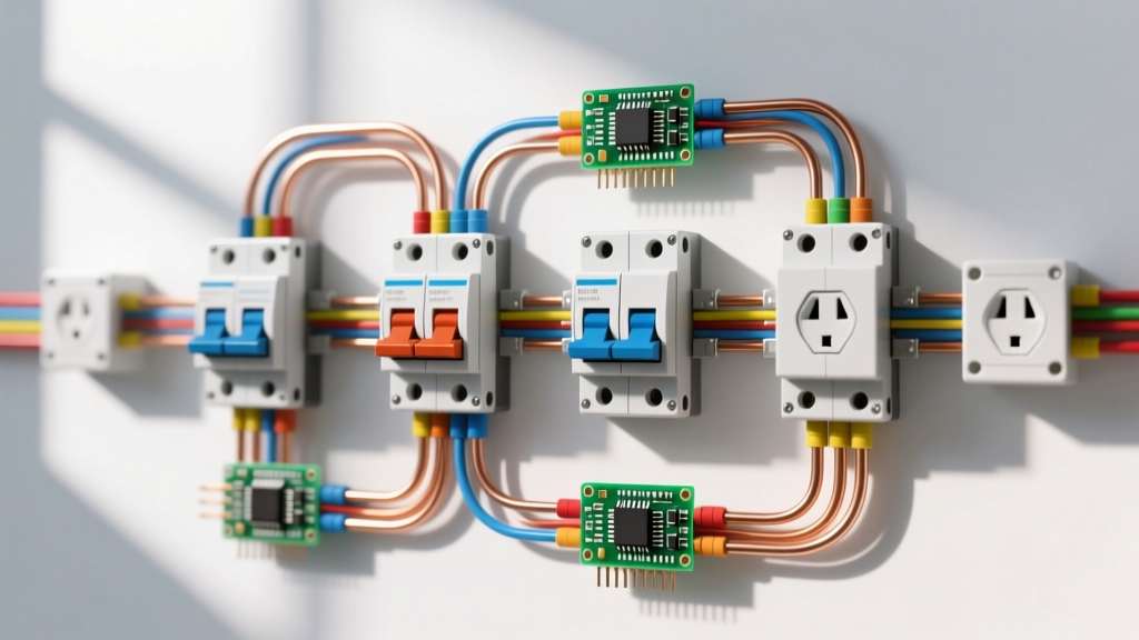 Switch to Outlet Wiring Diagram: Node Trace & Terminal Map