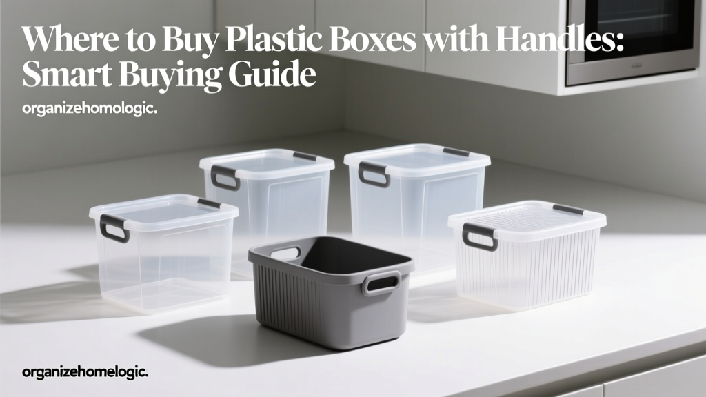 Where to Buy Plastic Boxes with Handles: Smart Buying Guide