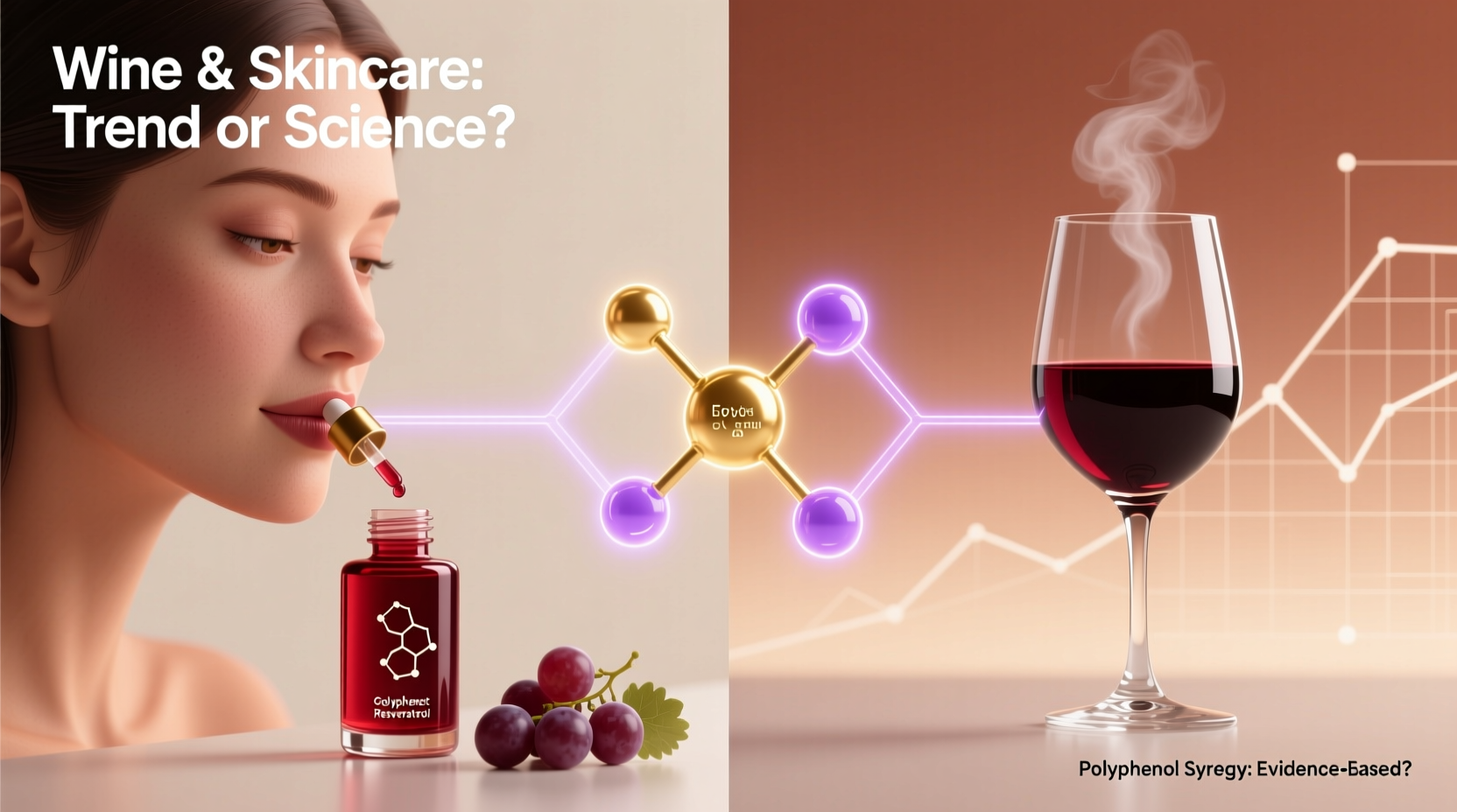 is pairing wine with skincare routines a trend or backed by actual polyphenol synergy