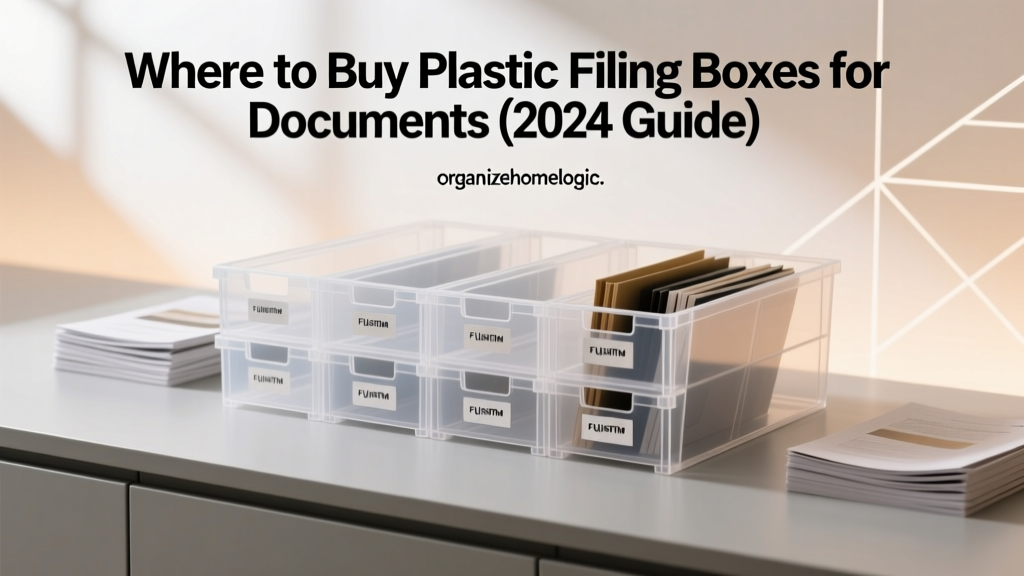Where to Buy Plastic Filing Boxes for Documents (2024 Guide)