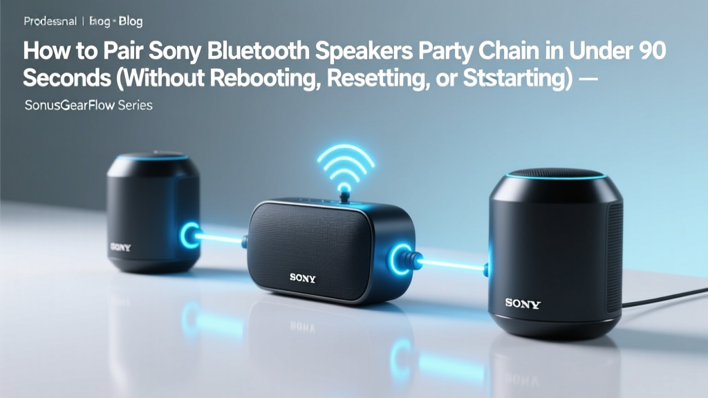 Sony Party Chain Setup: Fix Sync & Firmware Issues