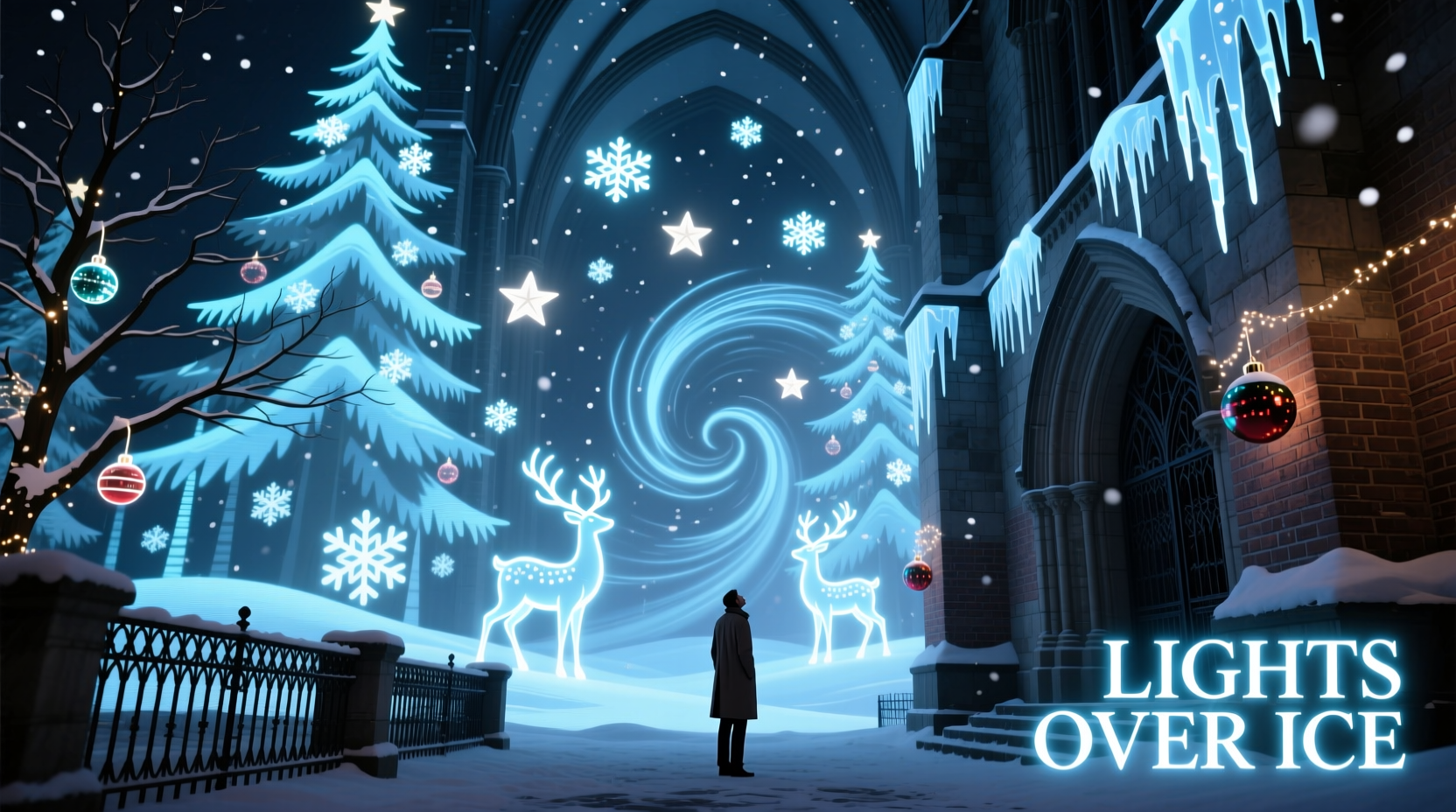 do projection mapping christmas displays replace physical decorations