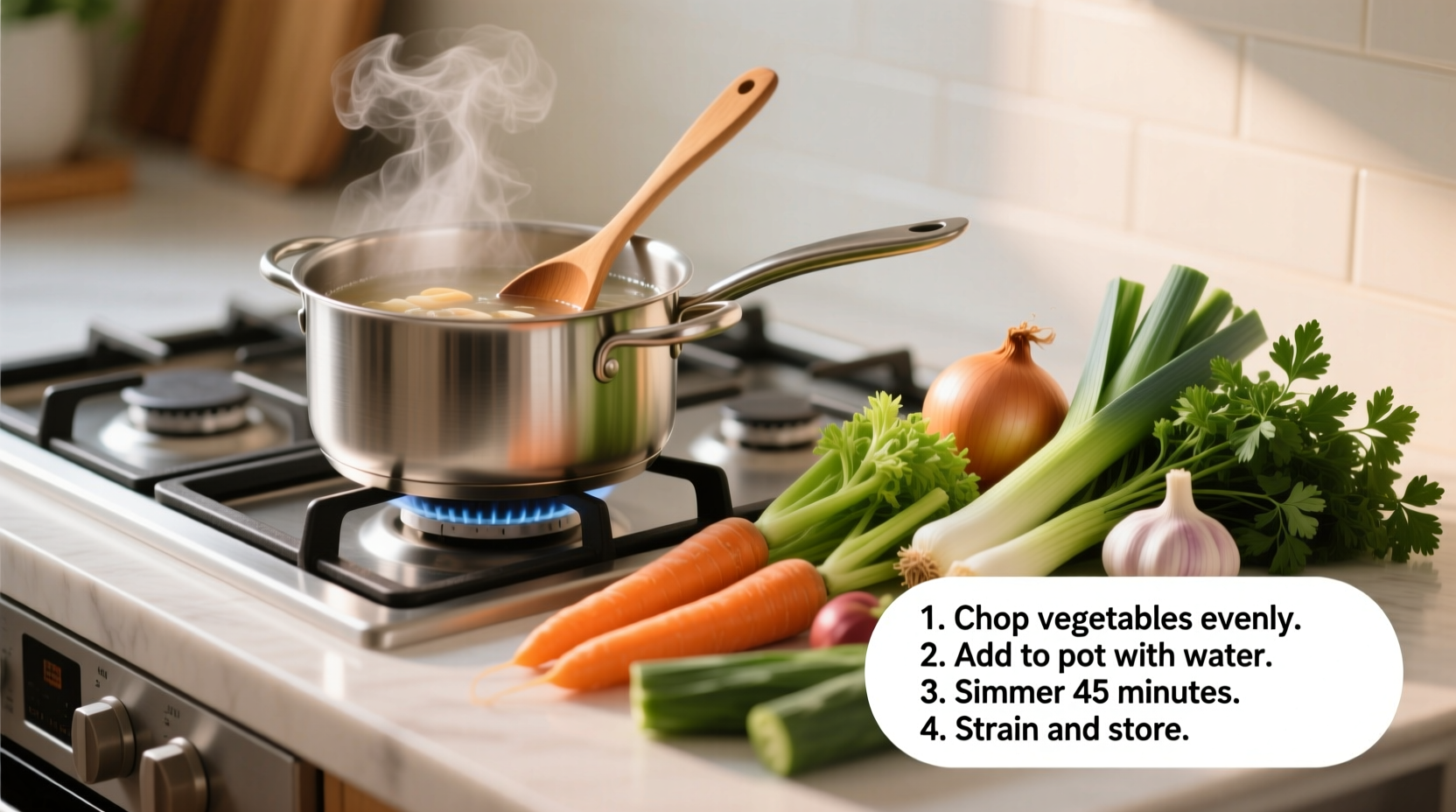 how to cook vegetable stock