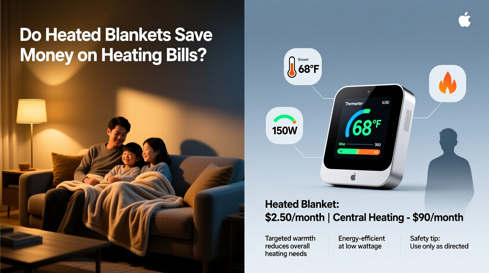 do heated blankets save money on heating bills or just add to your electric usage