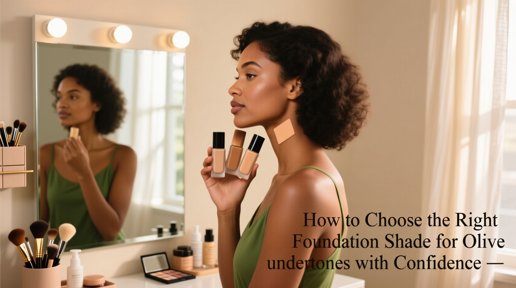 how to choose the right foundation shade for olive undertones with confidence