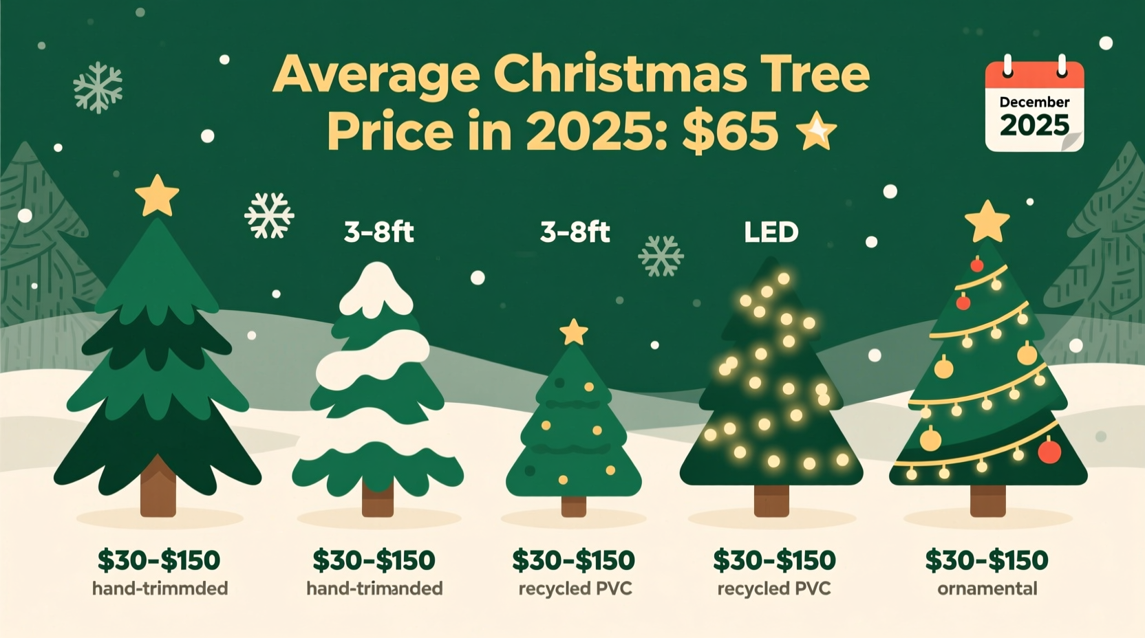 how much do christmas trees cost