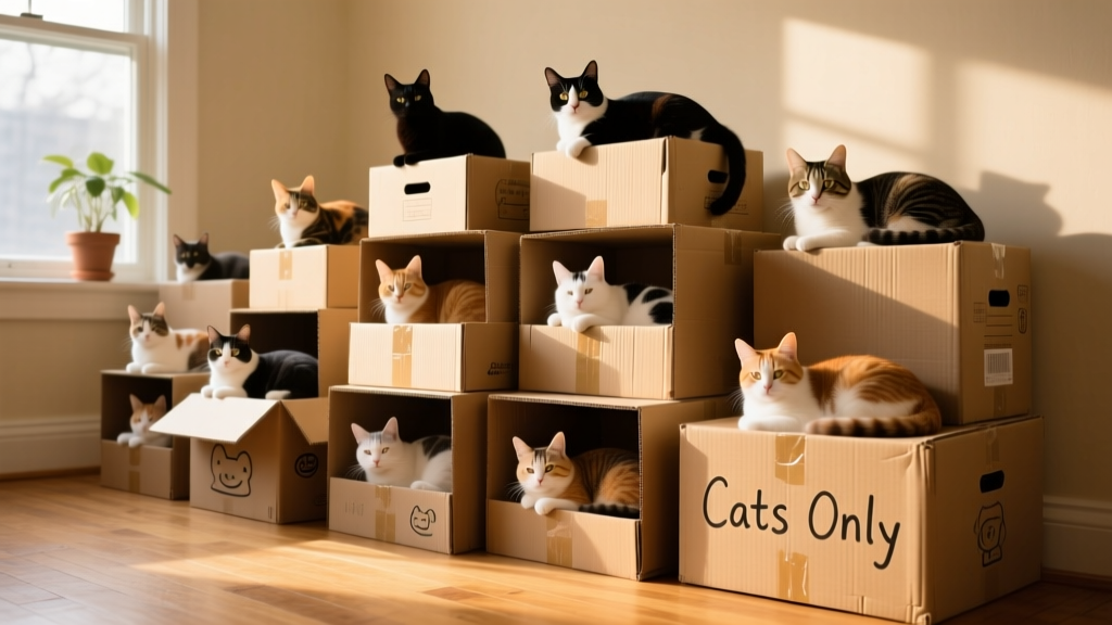 14 Times Cats Proved Cardboard Boxes Are The Absolute Best Spot To Chill Out
