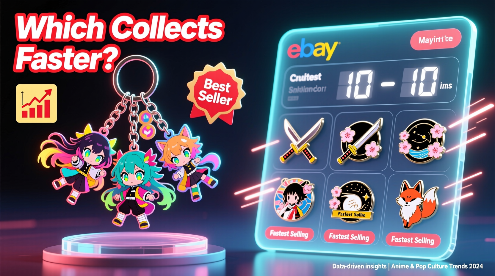 anime keychains vs enamel pins which collects faster on ebay