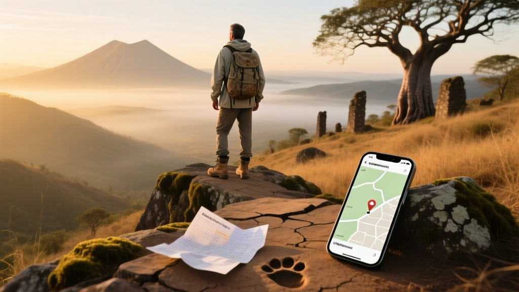 Nomadic Matt hiking in the mountains of Madagascar