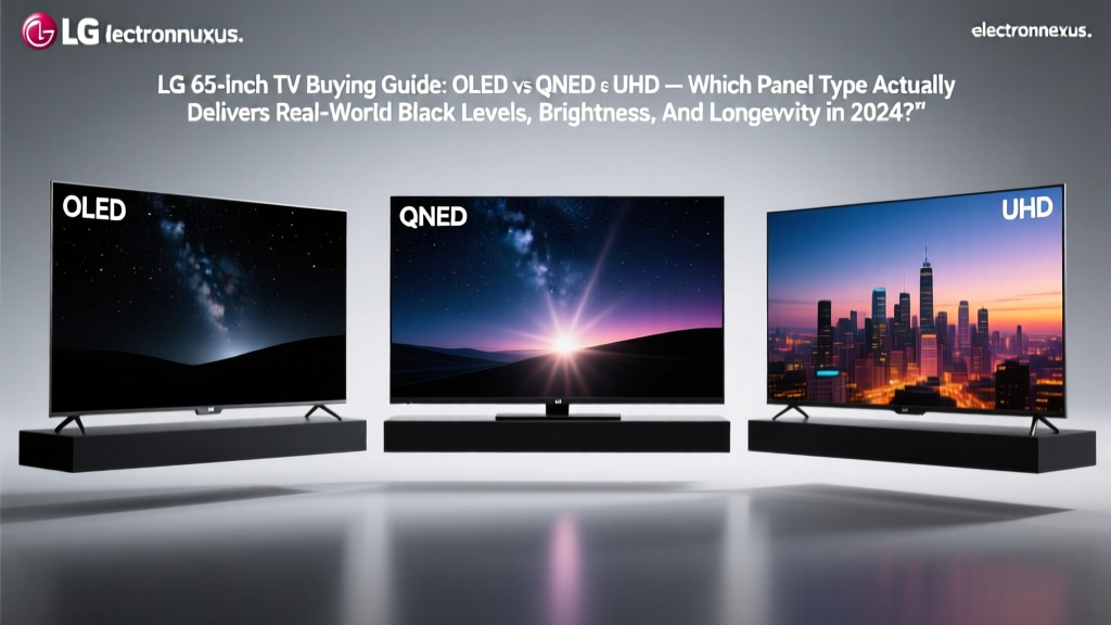 LG 65-Inch TV Buying Guide: OLED vs QNED vs UHD — Which Panel Type Actually Delivers Real-World Black Levels, Brightness, and Longevity in 2024?