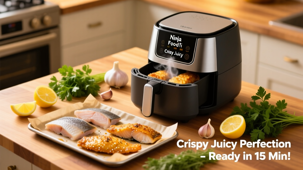 Crispy Frozen Fish Fillets in Ninja Foodi (No Thawing!)