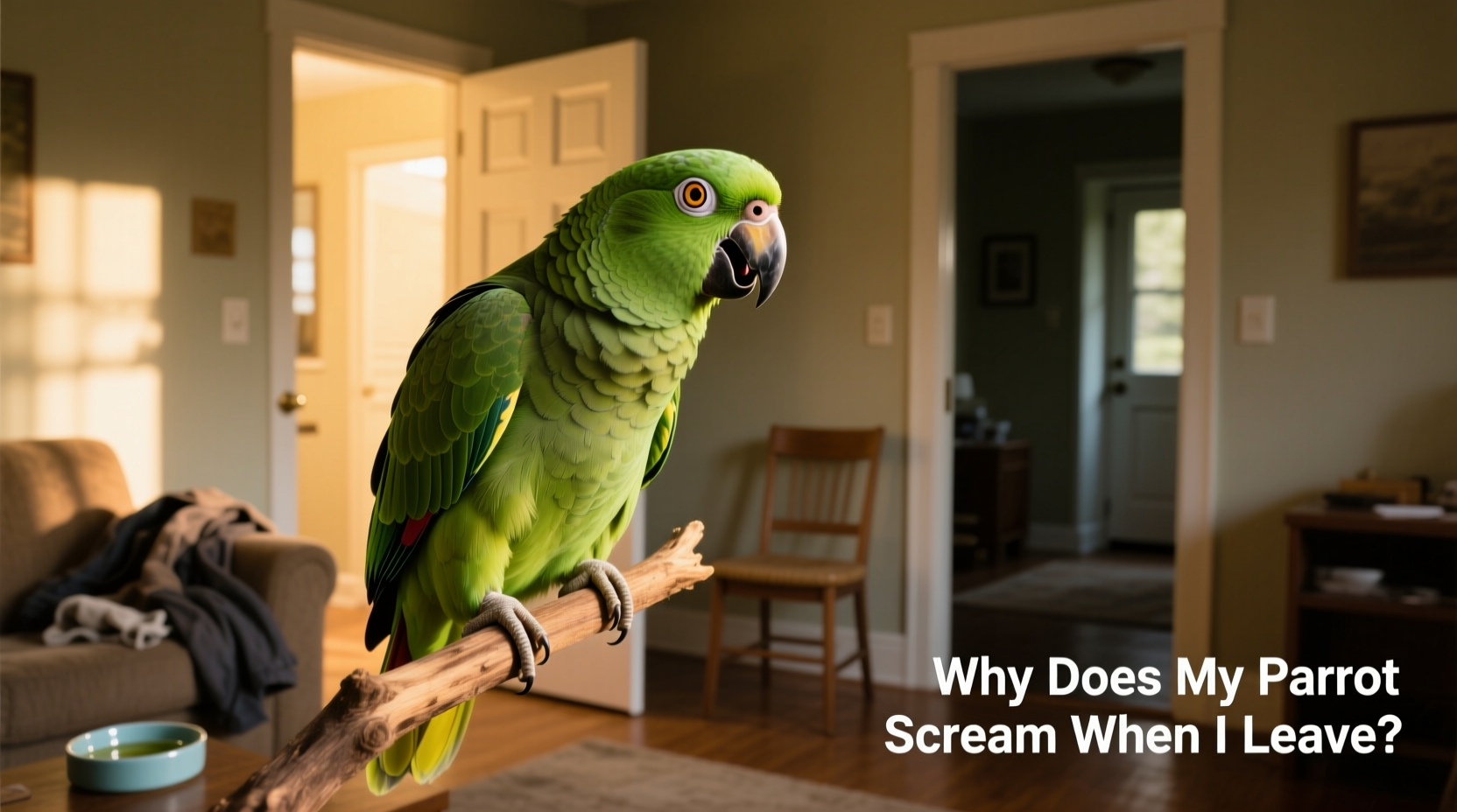 why does my parrot scream when i leave the room separation anxiety explained