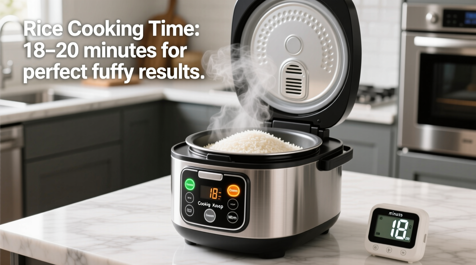 how long to cook rice in a rice steamer