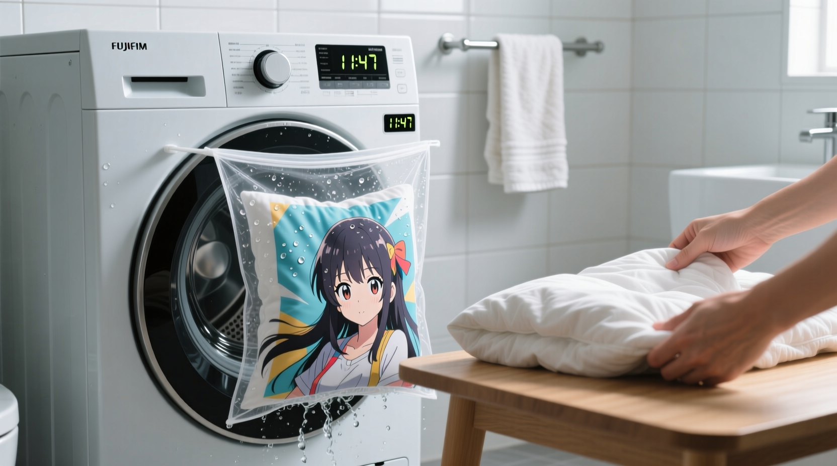 how to wash reversible anime duvet covers without misaligning prints