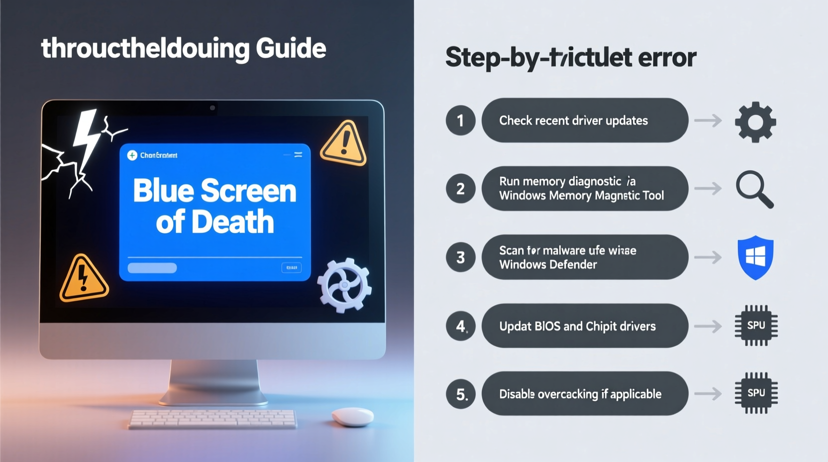 why does my screen turn blue randomly and how to prevent crashes