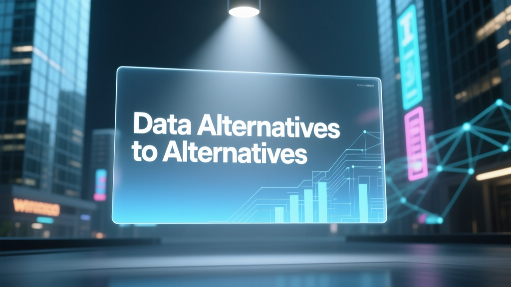 Data Alternatives to Alternatives: Rethinking Data Sourcing Beyond Traditional Providers
