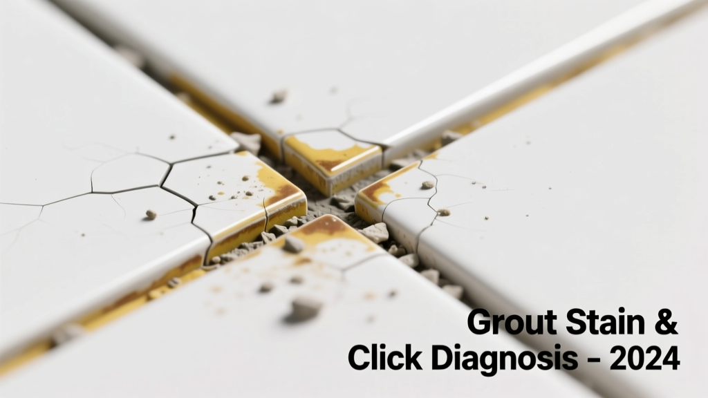 Tile Grout Stained and Making Clicking Sounds: Quick Diagnosis