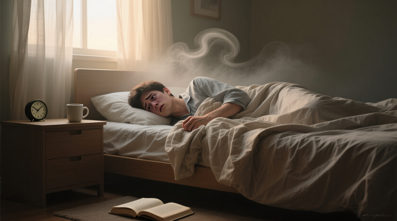 why do i wake up anxious for no reason in the morning