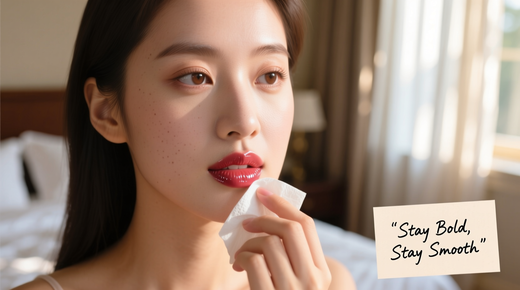 how to keep your lipstick from smudging without matte finish