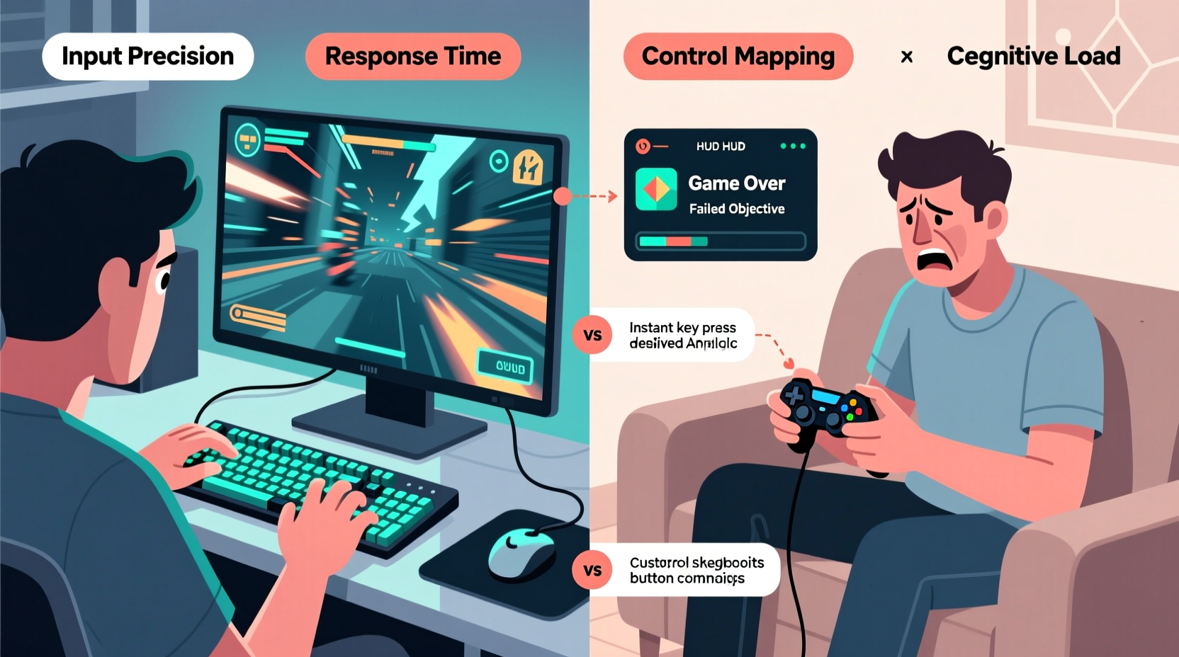 why do some games feel harder on controller than keyboard