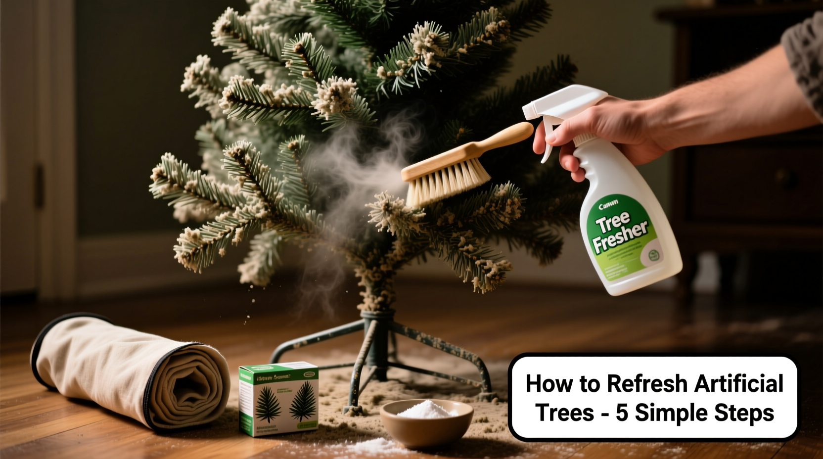 why does my christmas tree smell musty how to refresh artificial trees