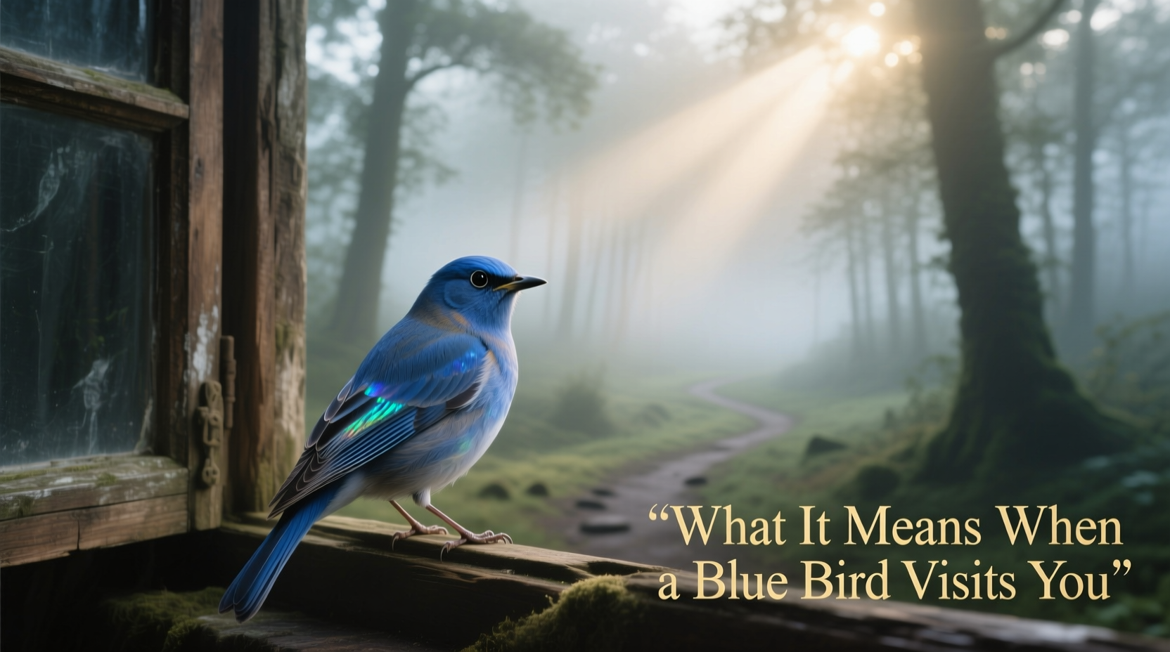 What It Means When a Blue Bird Visits You