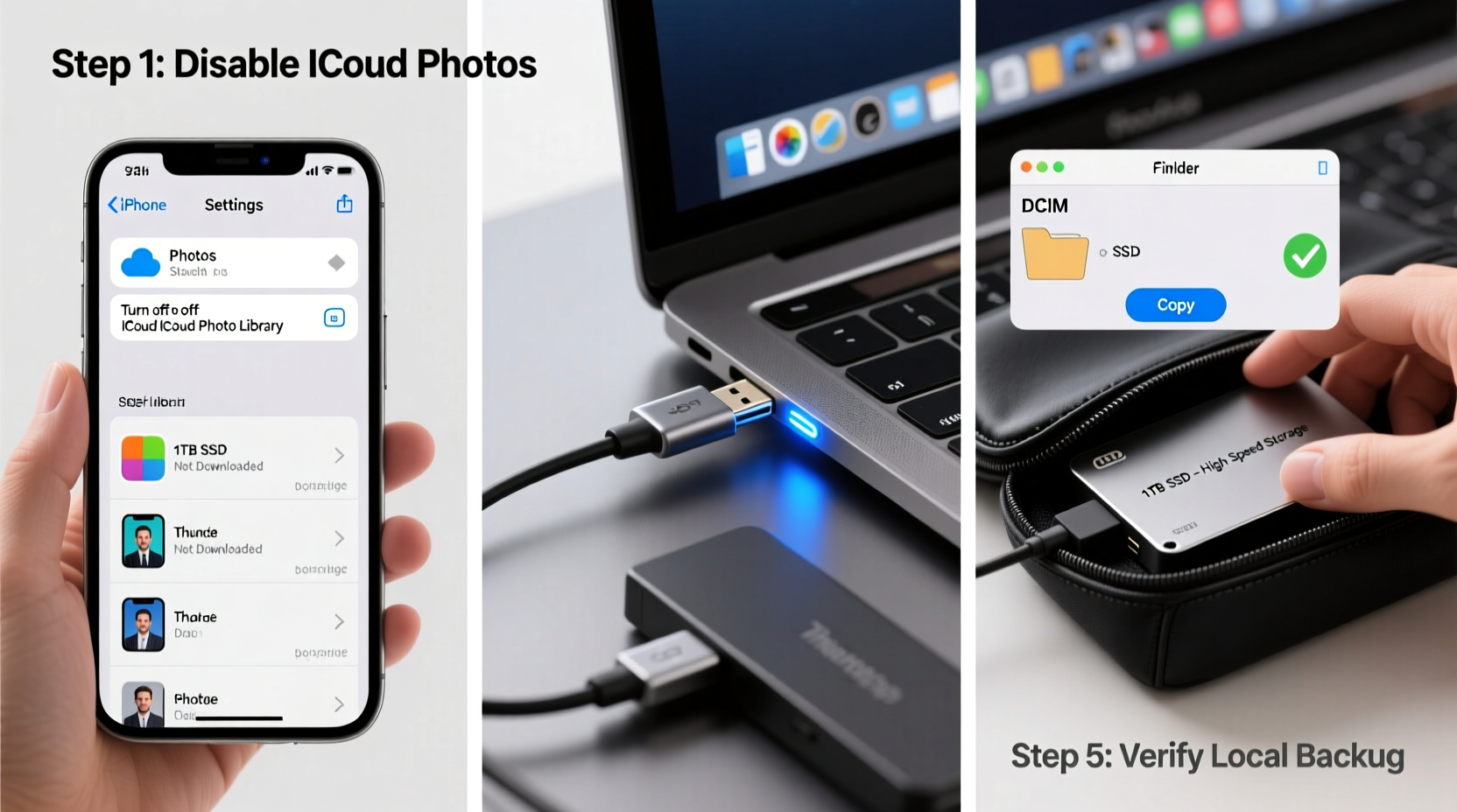 step by step guide to backing up your iphone photos to an external ssd without icloud