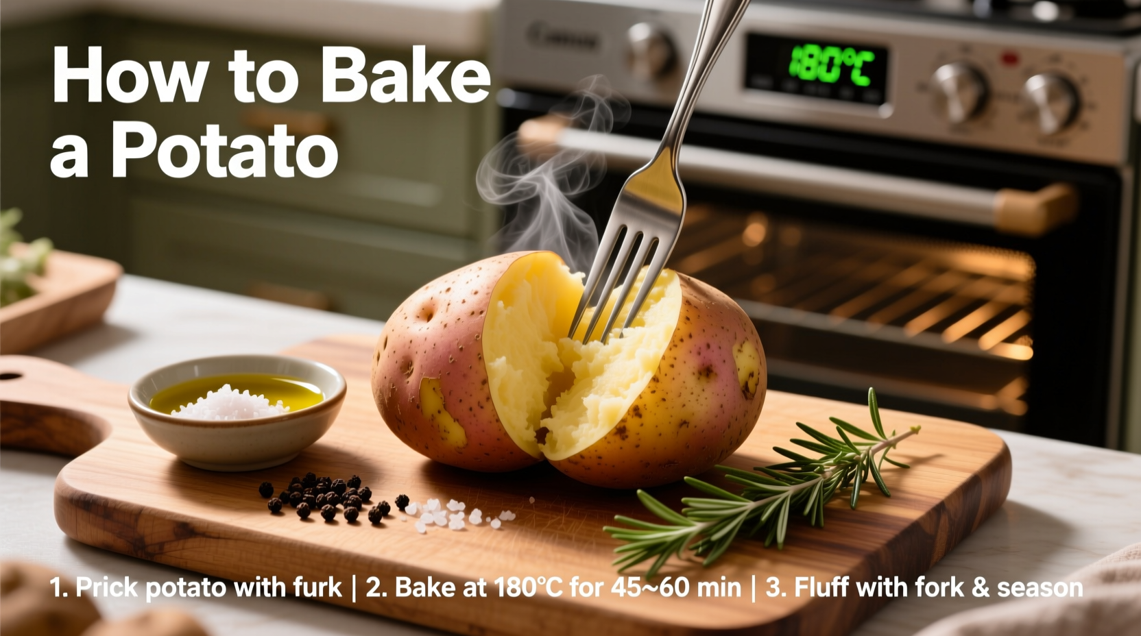 Perfect Baked Potato: Simple Oven Method in 60 Minutes