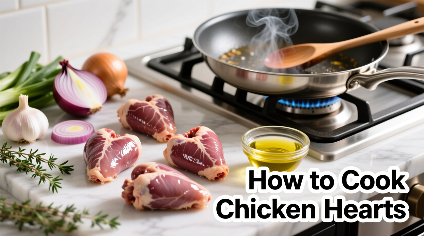 how to cook chicken hearts