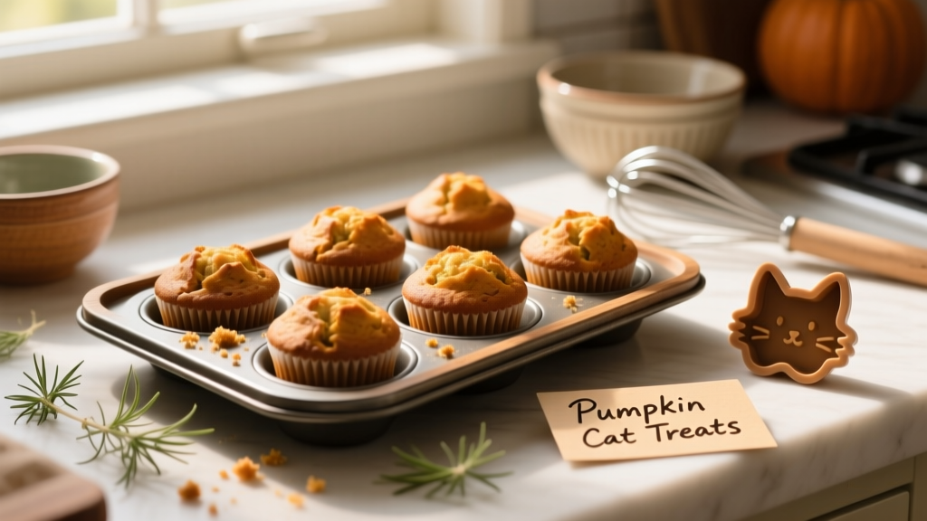 Homemade Pumpkin Mini Muffins for Cats