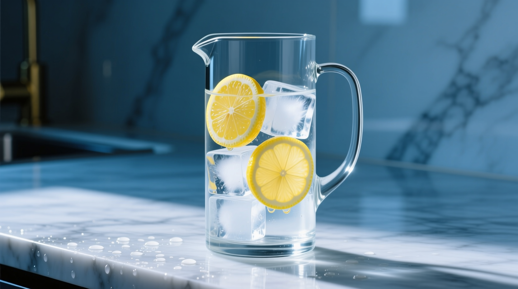 freeze lemon slices in ice to upgrade your water