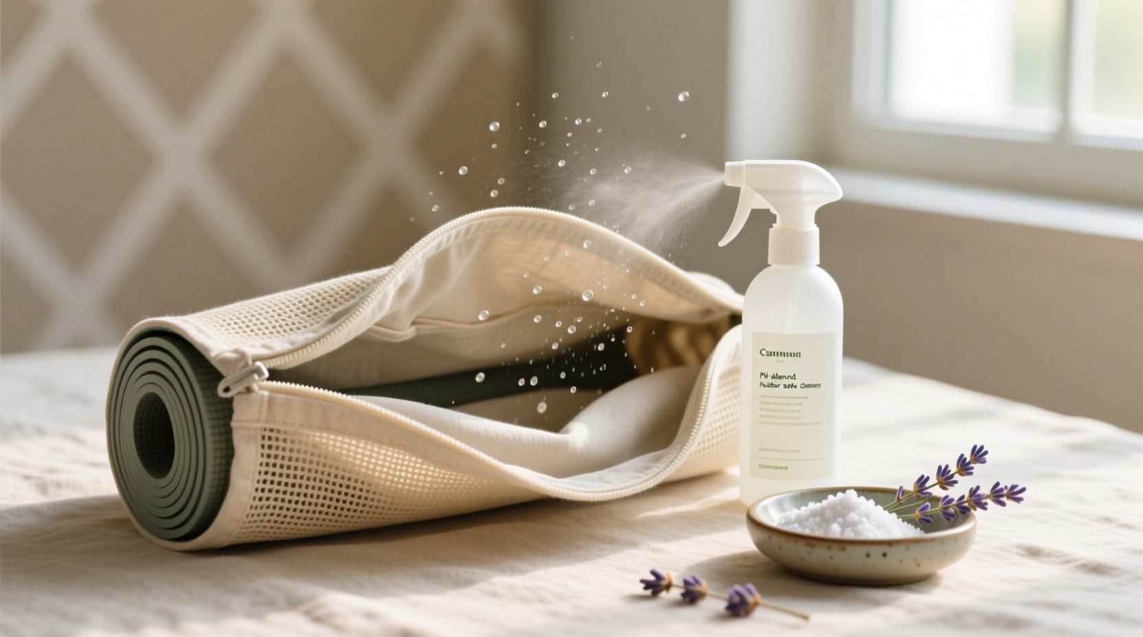 how to freshen a yoga mat bag that smells like rubber and sweat