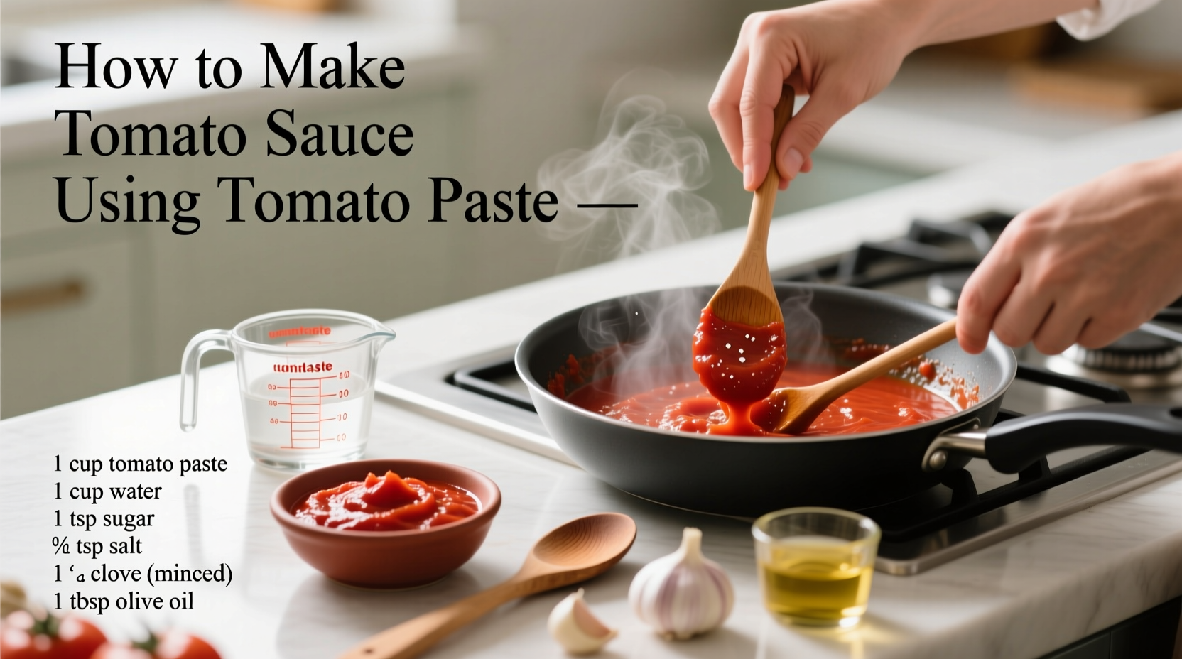 Make Tomato Sauce from Paste: 20-Minute Pantry Recipe