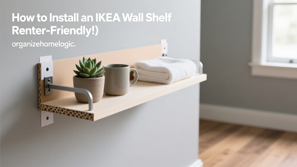 How to Install an IKEA LACK Wall Shelf (Renter-Friendly!)