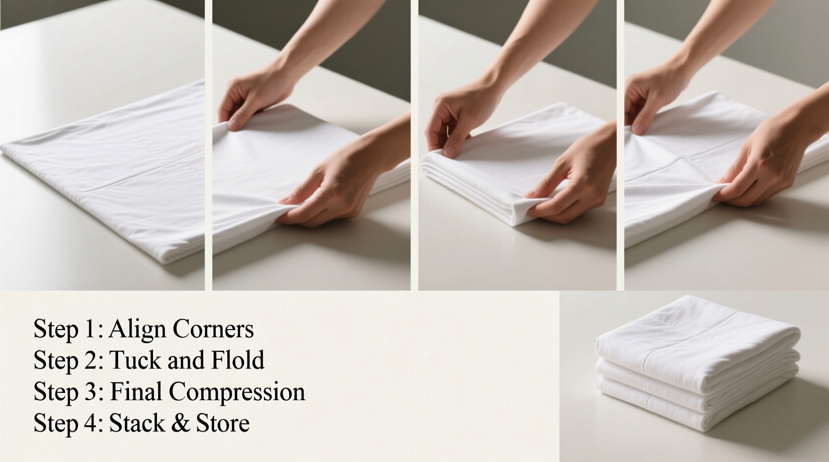 step by step guide to folding a fitted sheet like a laundry pro