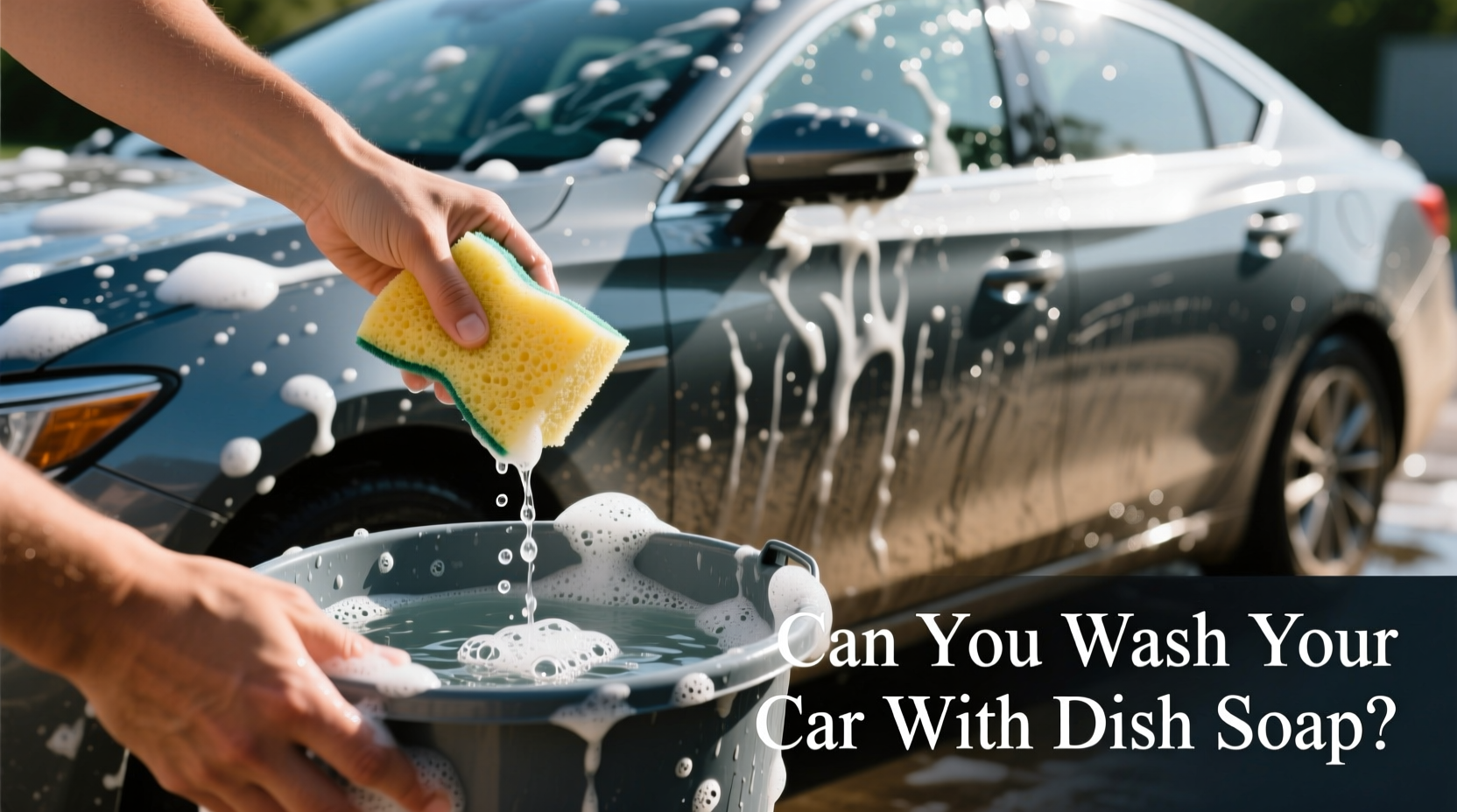 can you wash your car with dish soap