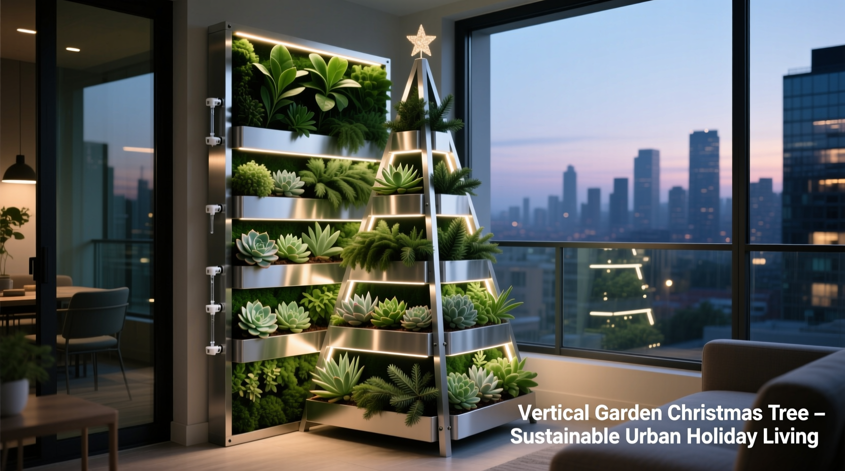is a vertical garden christmas tree practical for urban living