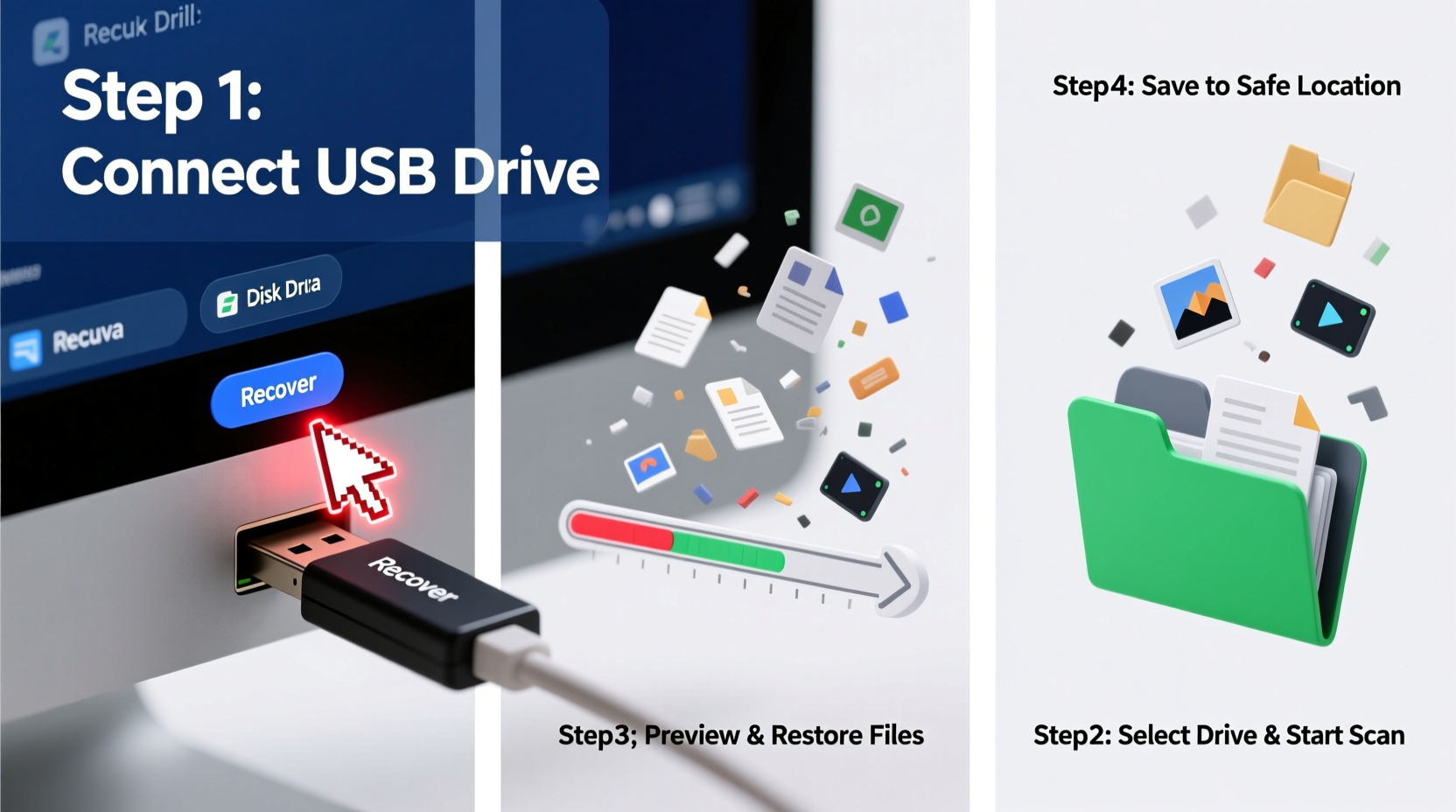 step by step guide to recovering deleted files from a usb drive