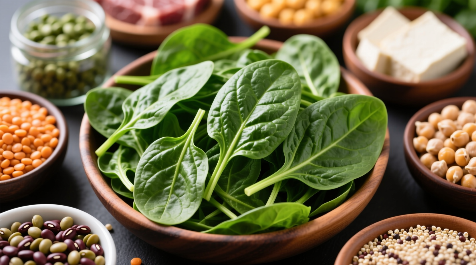 is spinach a good source of protein