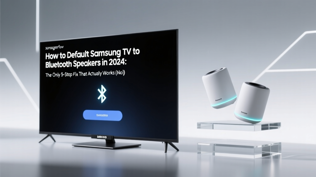 Default Samsung TV to Bluetooth Speakers (2026)