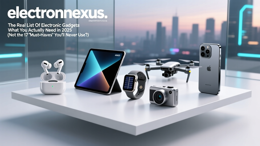 The Real List Of Electronic Gadgets What You Actually Need in 2025 (Not the 17 'Must-Haves' You’ll Never Use)