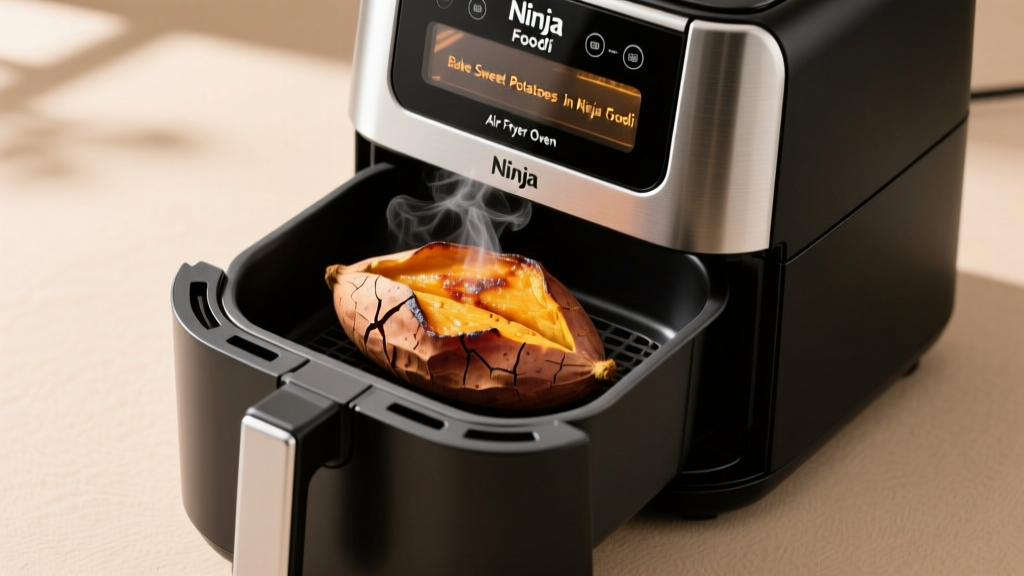 Bake Sweet Potatoes in Ninja Foodi Air Fryer Oven